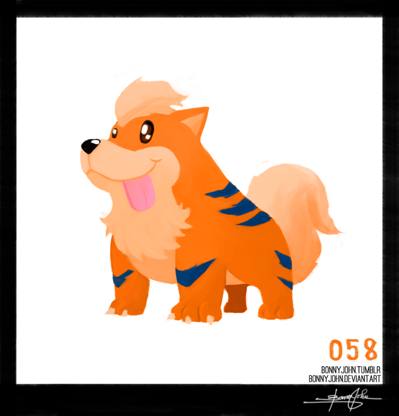 Illustration for article titled Give way for Growlithe! Pokemon One a Day!
